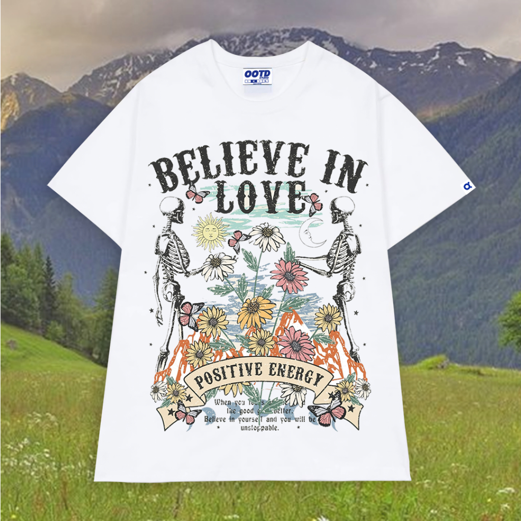 Áo thun BELIEVE IN LUVE Tee phông nam nữ tay lỡ