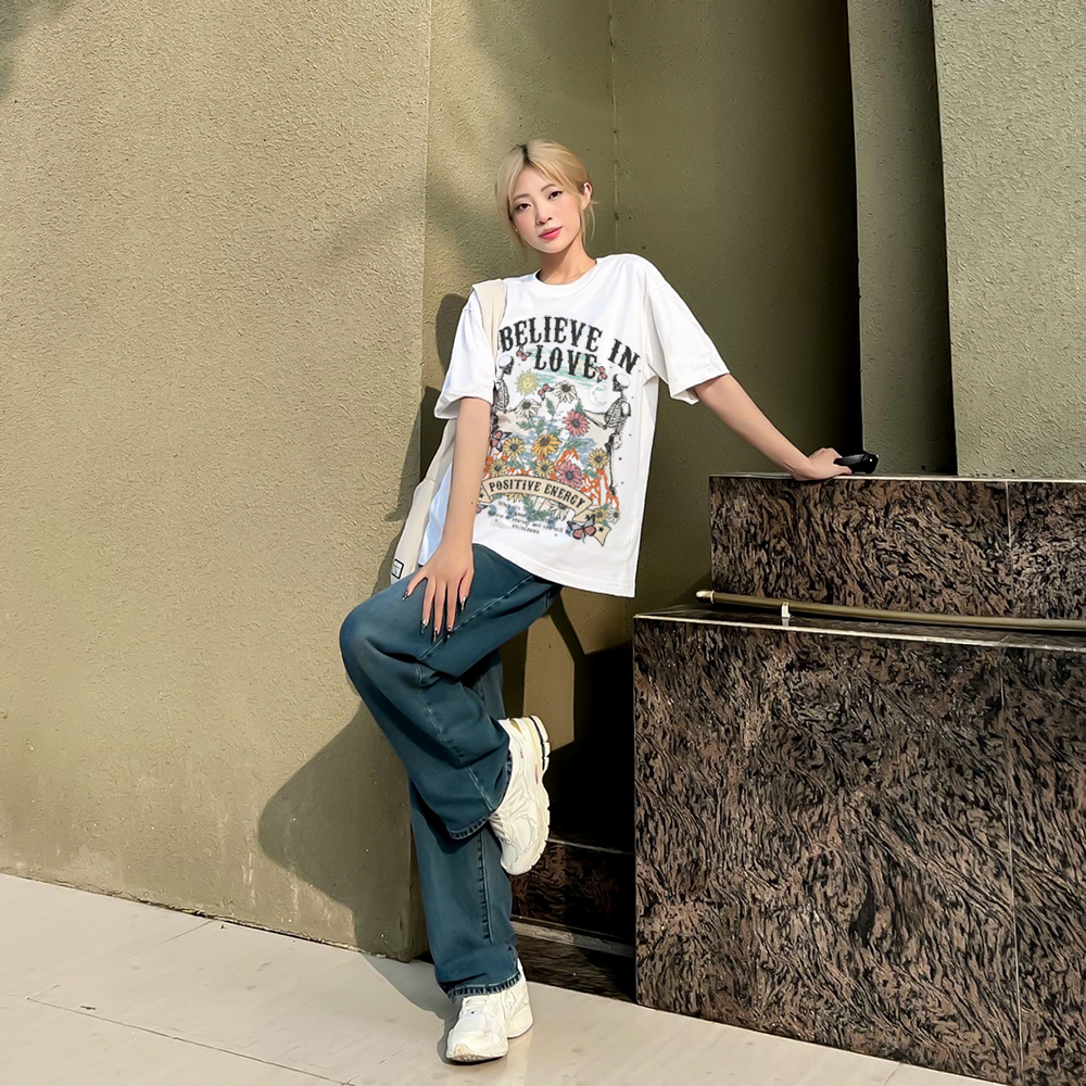 Áo thun BELIEVE IN LUVE Tee phông nam nữ tay lỡ