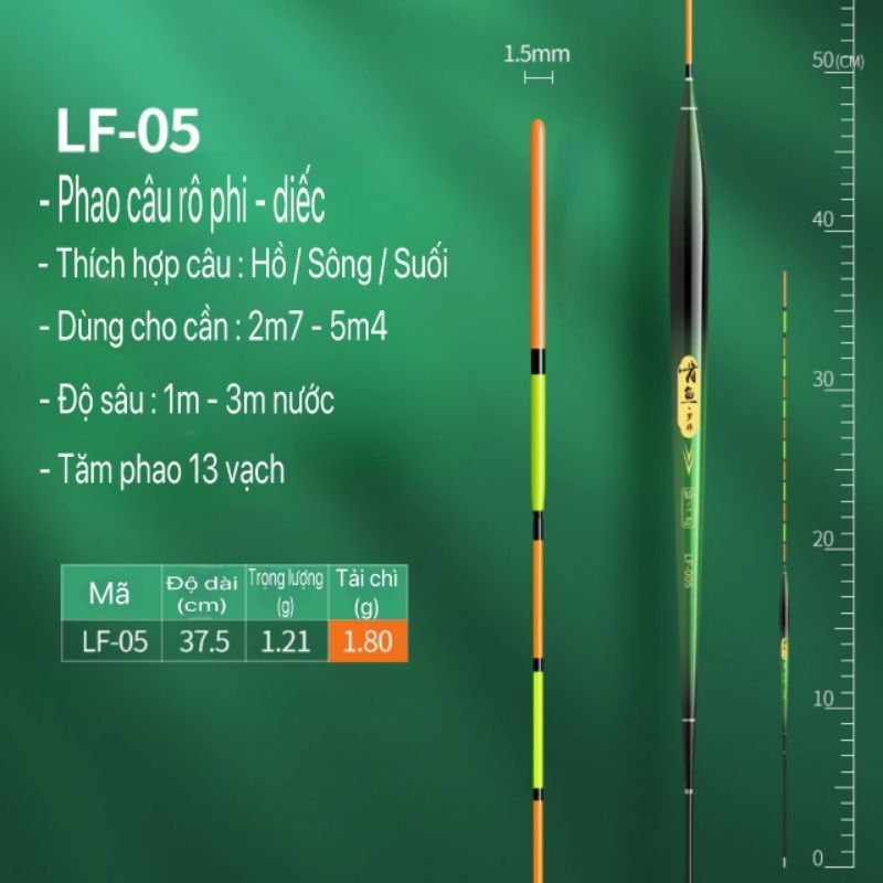 Phao Câu Đài Nano LF Cao Cấp, Chuyên Cá Rô Siêu Nhậy
