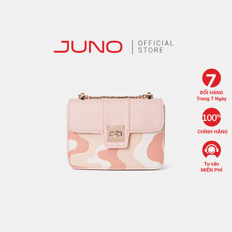 Túi Xách Nhỏ Nữ Thời Trang JUNO In Hoạ Tiết Lượn Sóng TXN672