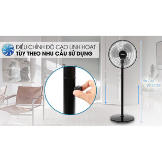 Quạt đứng midea fs40-18cb đen