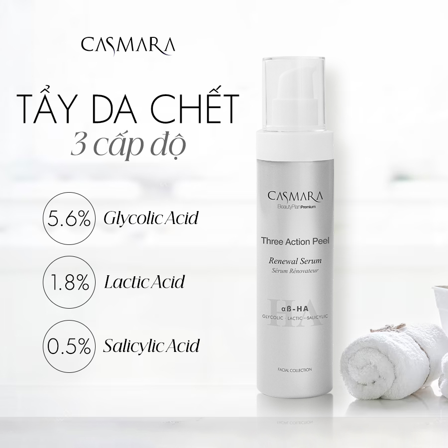 Tẩy da chết Casmara 3 cấp độ giúp tẩy tế bào chết dịu nhẹ, ngừa bít tắc lỗ chân lông, da sáng đều màu 150ml