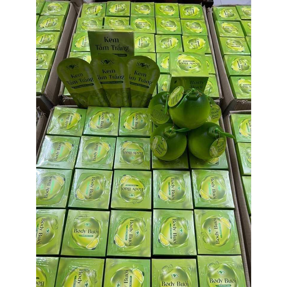 [Mua 1 tặng 3] Kem Body Cốt Ủ Bưởi SON Hộp 250gr - tặng kèm tắm trắng - Thy's Cosmetics | BigBuy360 - bigbuy360.vn