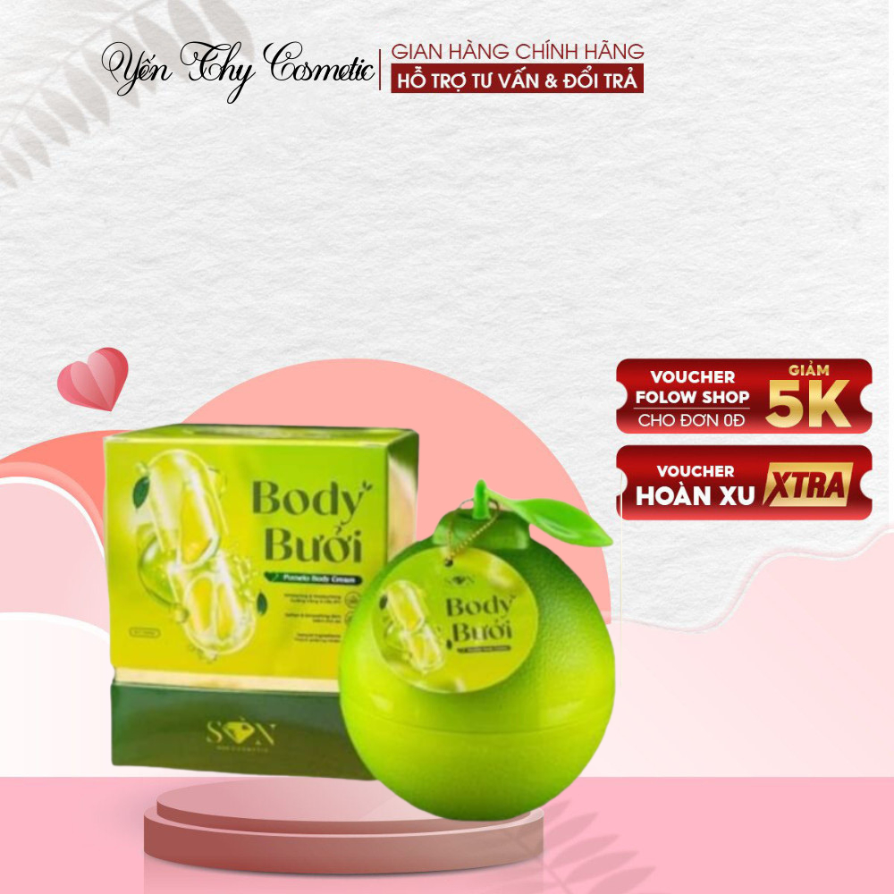 [Mua 1 tặng 3] Kem Body Cốt Ủ Bưởi SON Hộp 250gr - tặng kèm tắm trắng - Thy's Cosmetics