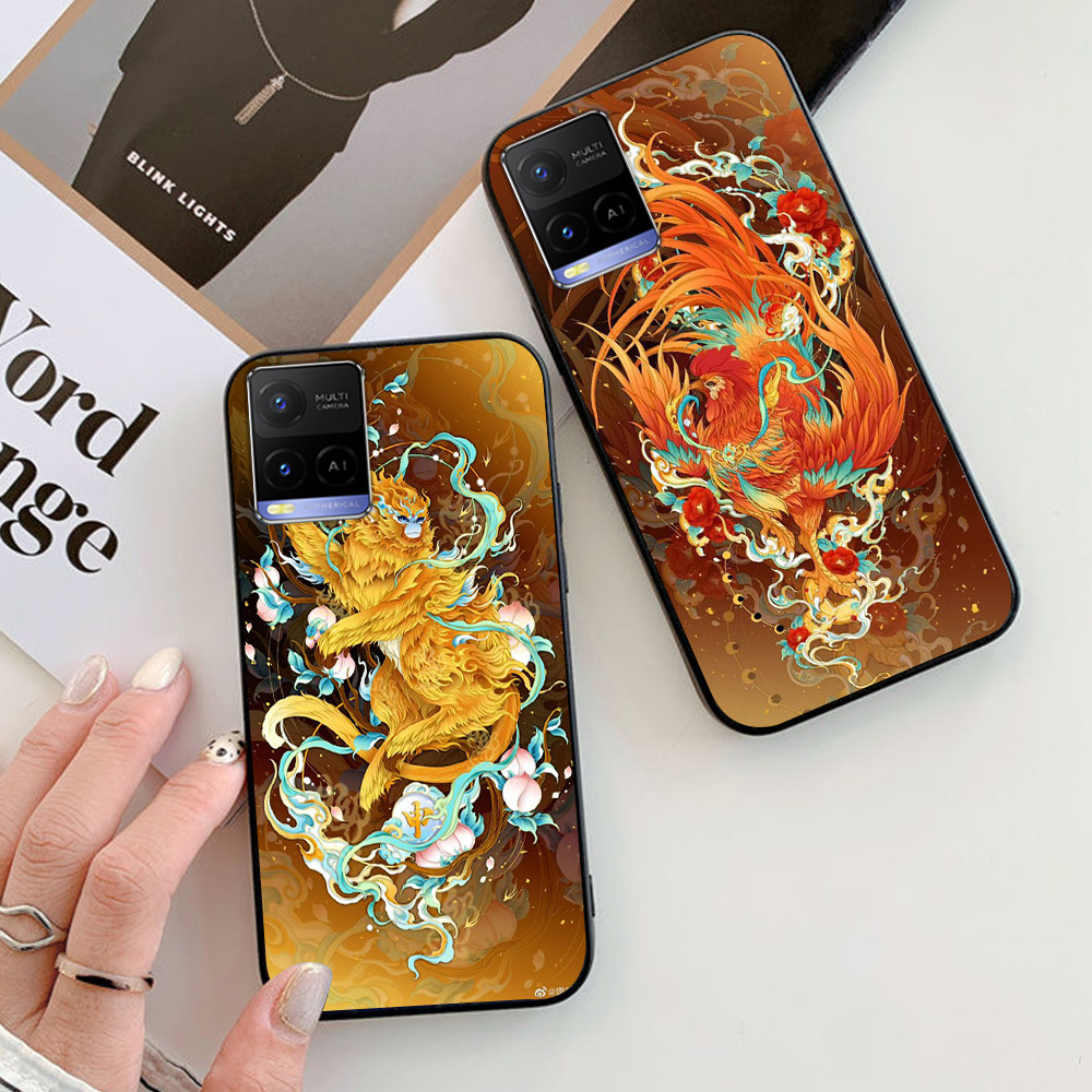 Ốp lưng vivo y21 / vivo y21s / vivo y33s in hình con giáp thân dậu tuất hợi
