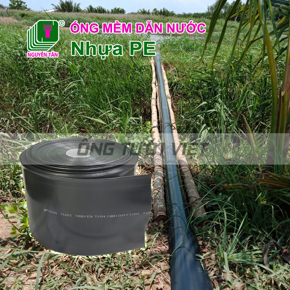 (Lẻ 5m) Ống bơm dẫn nước PE cỡ lớn thương hiệu Nguyễn Tân (loại dày)- Phi 49/60/80/90/100/110/114/120/130 (BH 12 tháng)