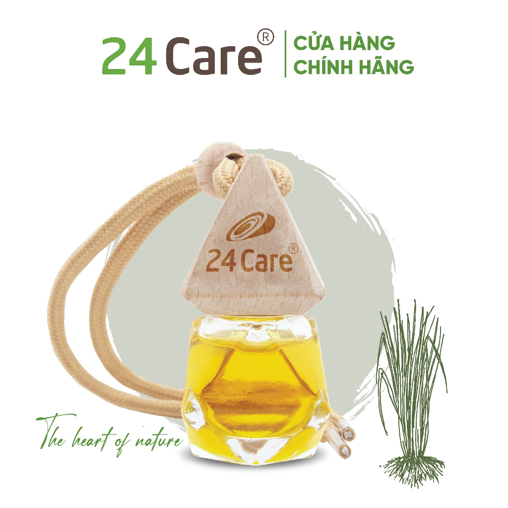 Tinh dầu treo xe Sả Java 24Care 10ml