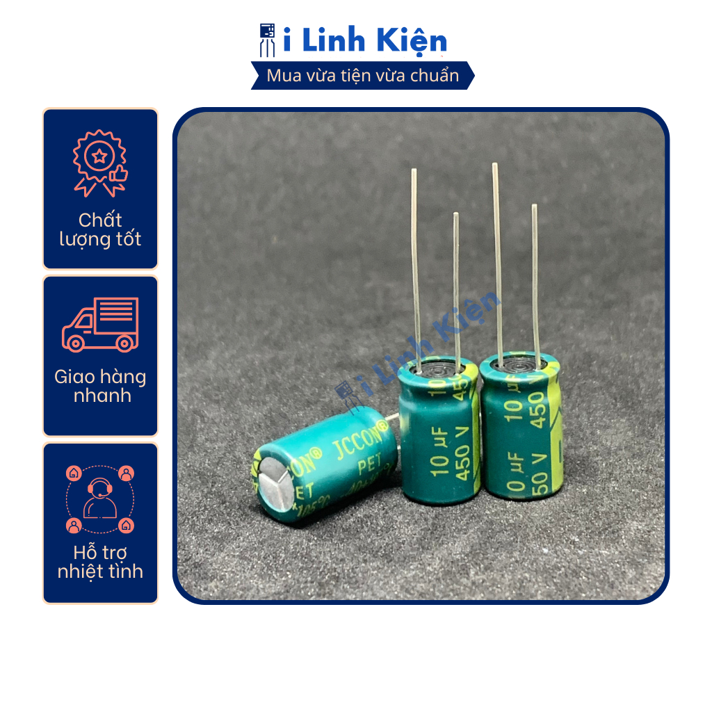 Tụ hóa 450V 4.7uF - 68uF Combo 10 con chất lượng cao.