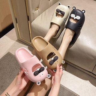 Dép bít mũi nữ hải cẩu có ảnh thật cute thời trang ulzzang Hàn Quốc