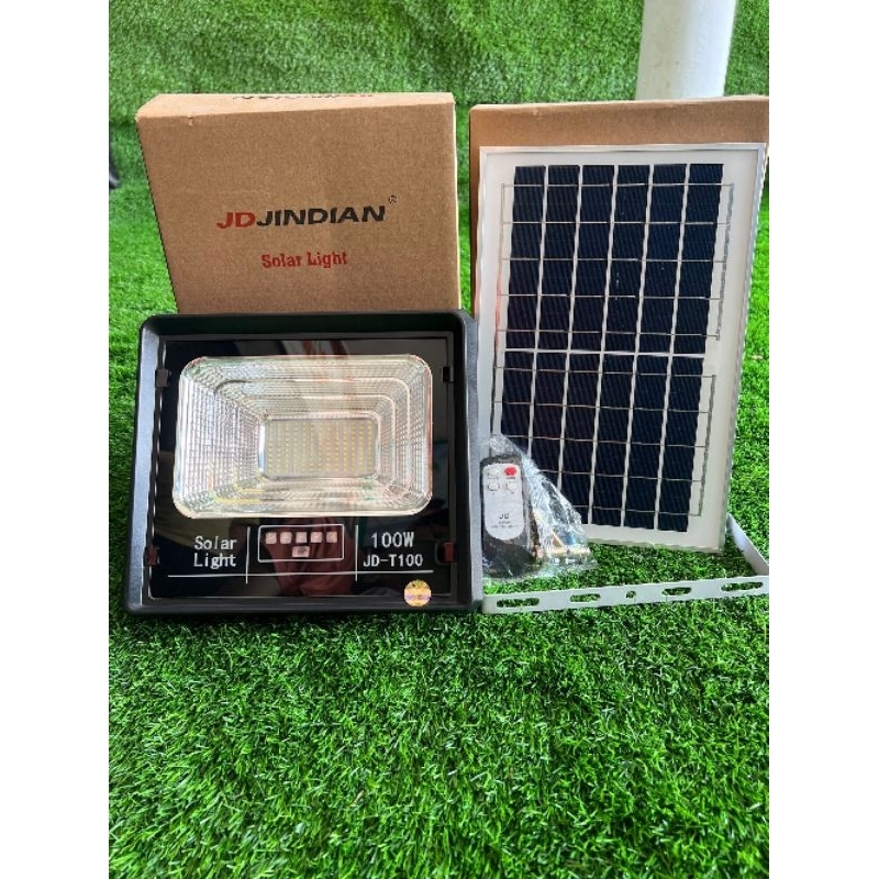 Đèn Năng Lượng Mặt Trời Jindian JD-T100 (100W) Cao Cấp – Tiết Kiệm Điện – Cảm Biến Nhạy- Độ Bền Cao–Điện Nước Tây Nguyên