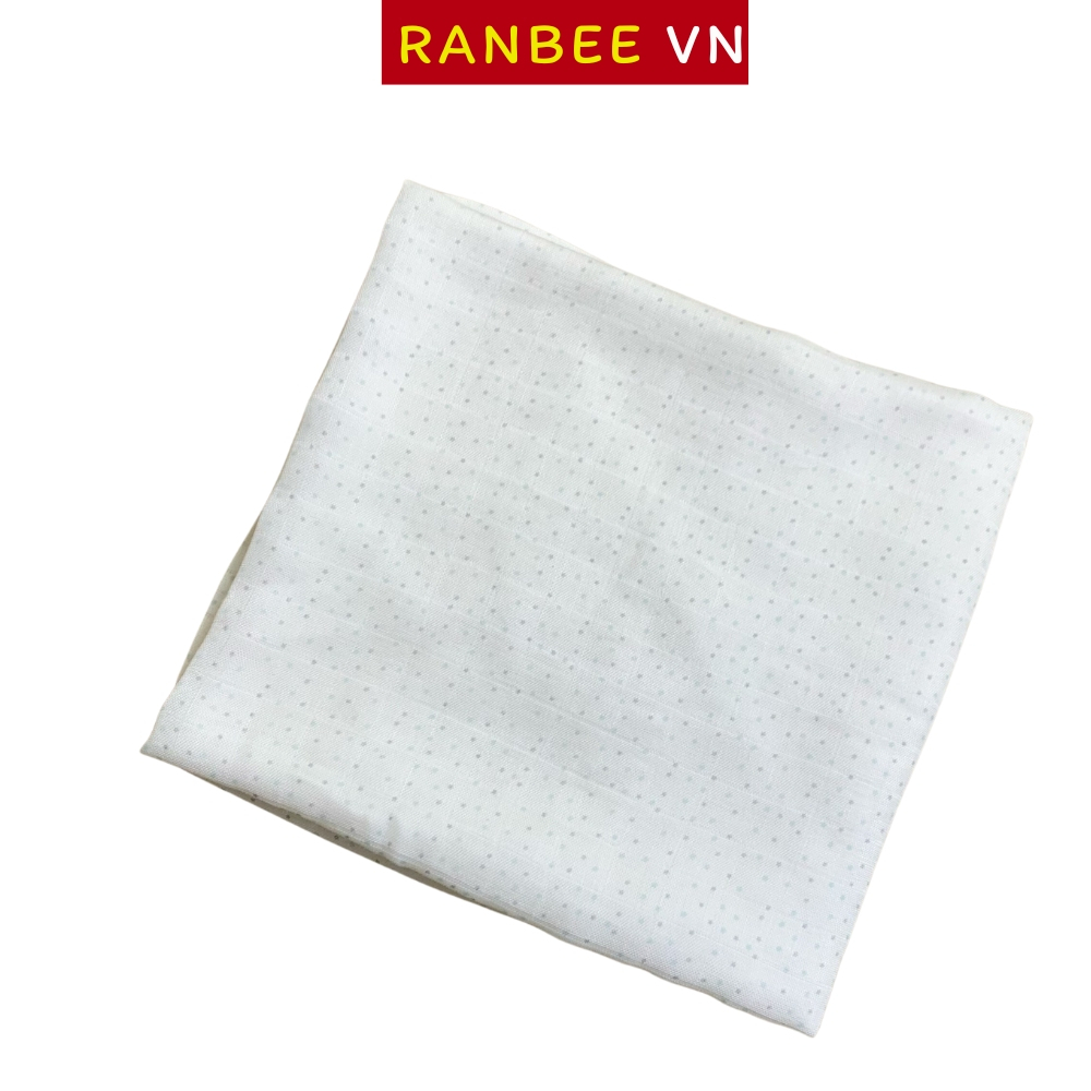 Khăn Tắm Cho Bé Sơ Sinh Ranbee Khăn Tắm Sợi Tre 2 Lớp Cực Mát  - PN010