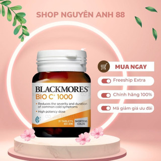 Viên uống bổ sung Vitamin C Blackmores Bio C 1000mg giúp tăng cường đề kháng, hỗ trợ sức khỏe 31v shopnguyenanh88