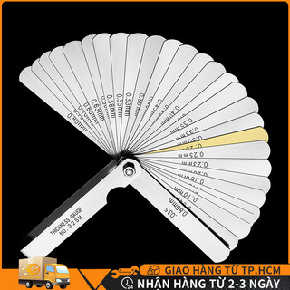 Bộ thước đo khe hở thước lá inox đo khe hở 32 lá 0.02-1mm - thước căn lá