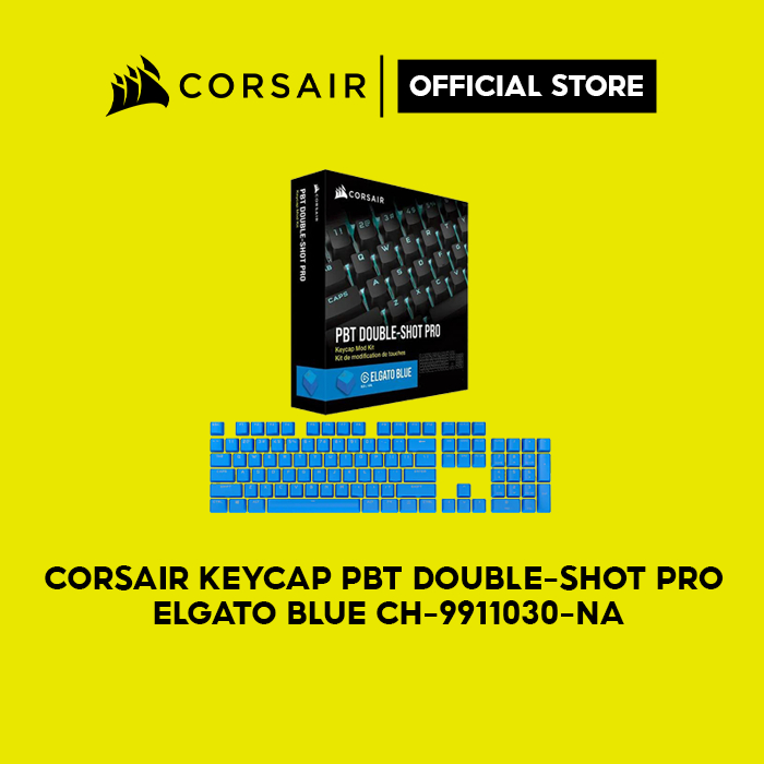 Bộ nút thay thế Corsair keycap PBT DOUBLE-SHOT PRO - ELGATO Blue/CH-9911030-NA