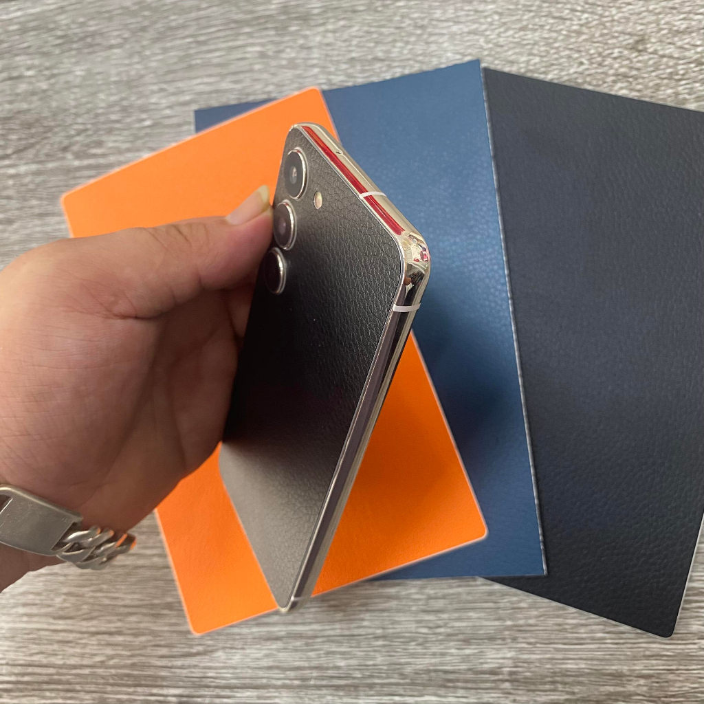 Miếng dán skin mặt lưng chi tiết vân da cao cấp dành cho điện thoại Xiaomi Seris.