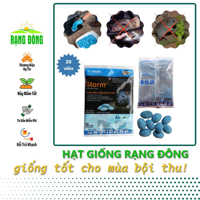 Thuốc Diệt Chuột STORM - chế phẩm sinh học thế hệ mới của Hợp Trí - Hạt giống Rạng Đông