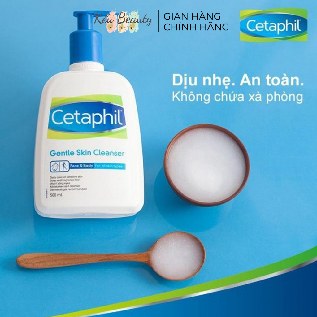 Sữa Rửa Mặt Dịu Nhẹ CETAPHIL GENTLE SKIN CLEANSER (59ml/125ml/250ml/500ml/1000ml)