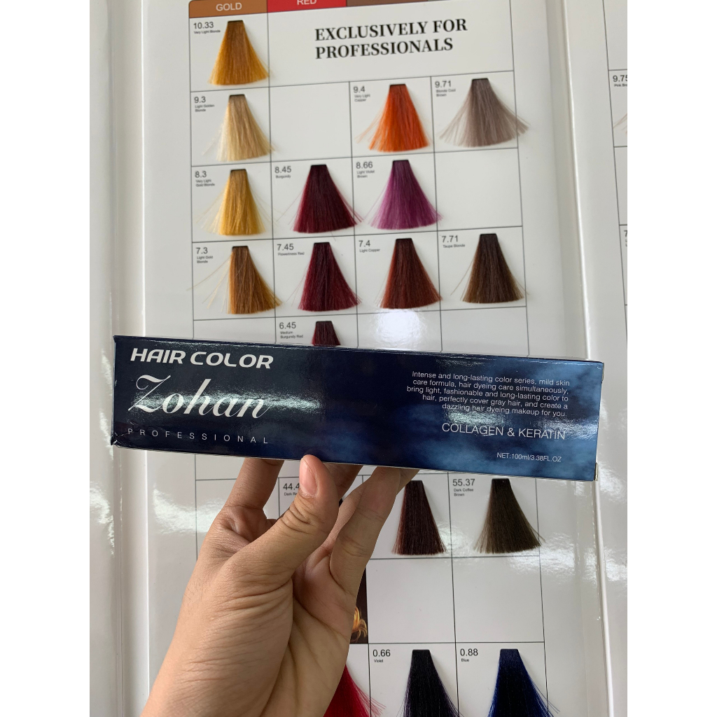 Màu mix của ZOHAN collagen keratin + tặng kèm trợ nhuộm
