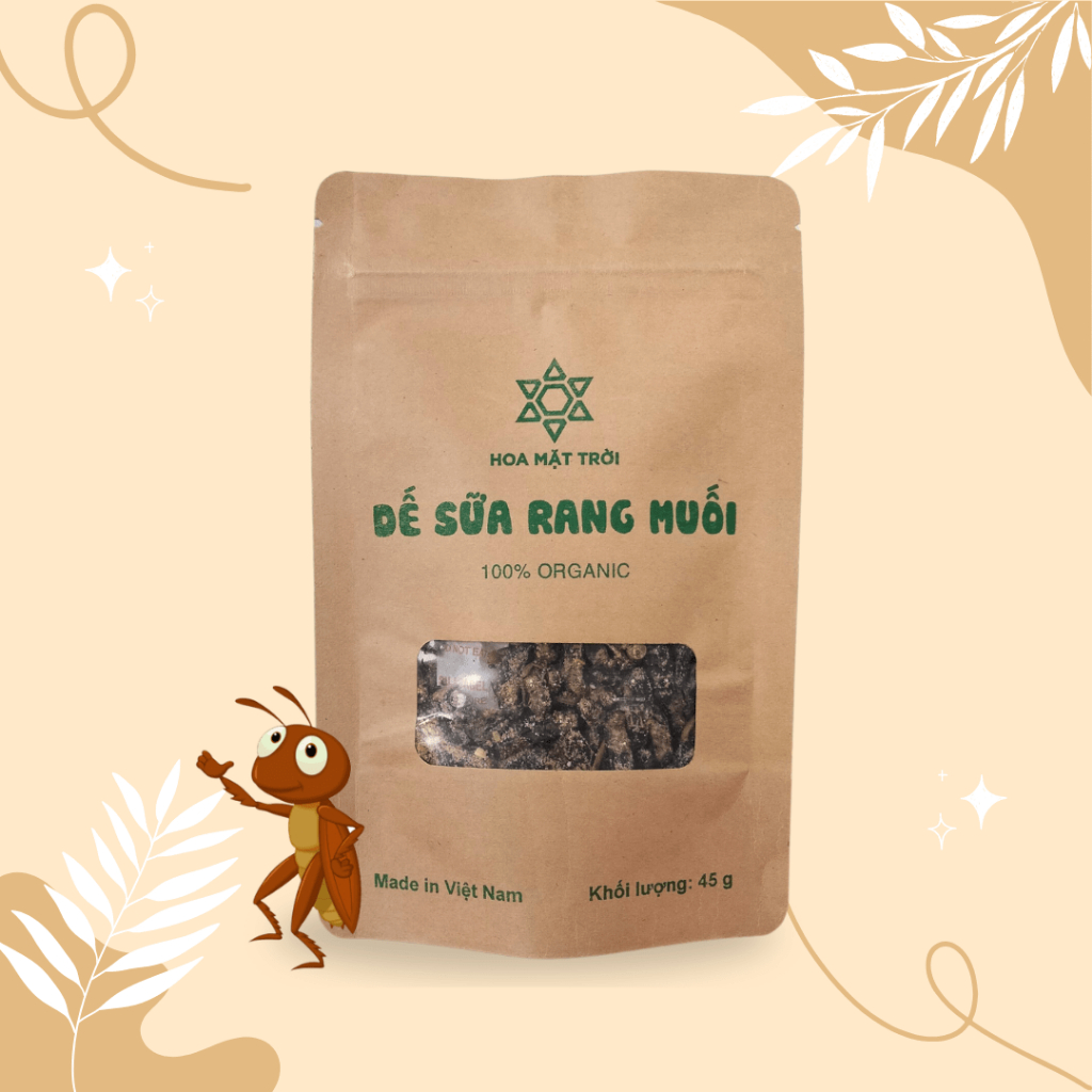 Dế Sữa Rang Muối Ăn Liền - Món Ăn Hót - Hoa Mặt Trời Farm