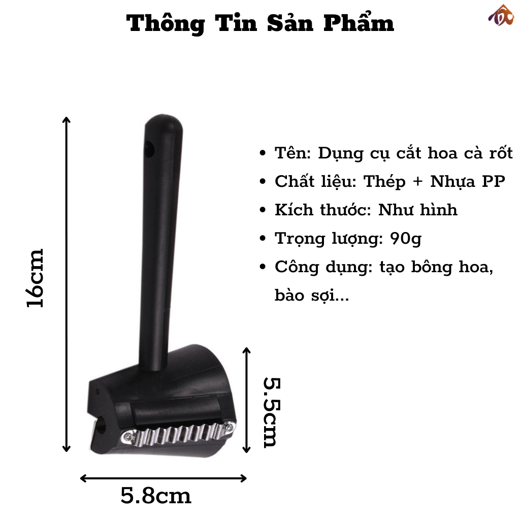 Dụng cụ tỉa củ quả tạo kiểu hình bông hoa