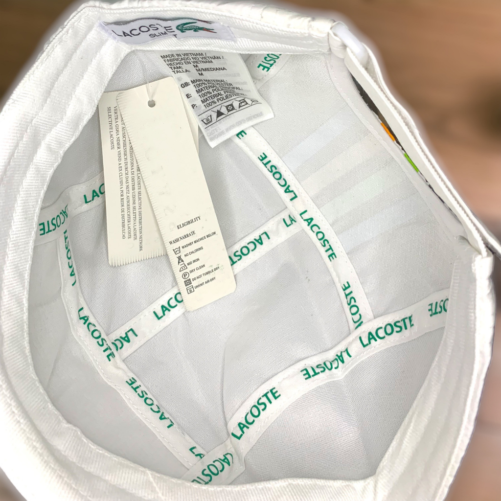 Mũ lưỡi trai la.cos.te / nón kết cá sấu không thấm nước vải dù poly Ls1101.