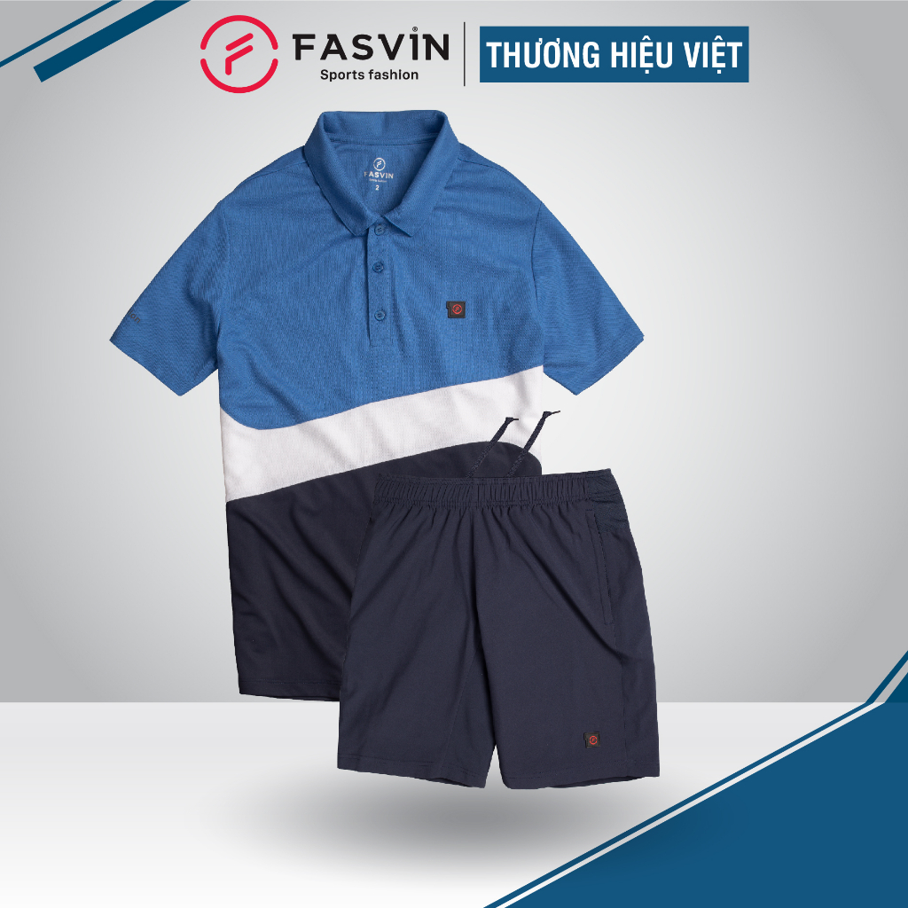 Bộ quần áo thể thao nam FASVIN AB21452.HN chất vải mềm nhẹ co giãn thoải mái