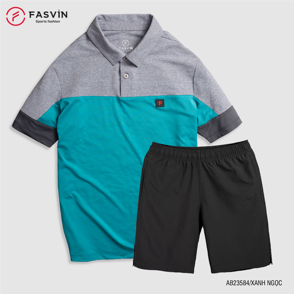 Bộ quần áo thể thao nam FASVIN AB23584.HN chất ASKIN vải mềm nhẹ co giãn thoải mái