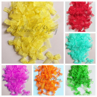 Nơ voan nhí 3x3cm/ túi 10 nơ