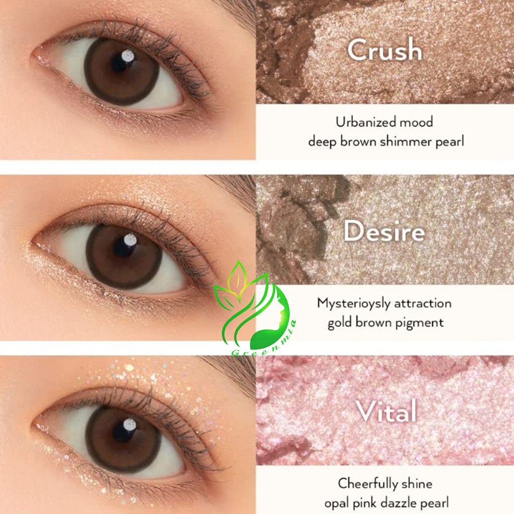 Bảng Phấn Mắt 9 Ô Unleashia Glitterpedia Eye Palette màu 01 All of Glitter CHÍNH HÃNG