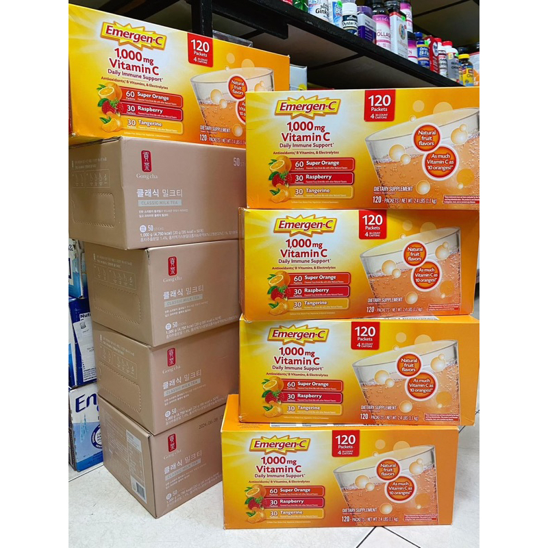 BỘT SỦI VITAMIN C tăng cường đề kháng Emergen-C Immune 1000mg Vitamin C- Của Mỹ