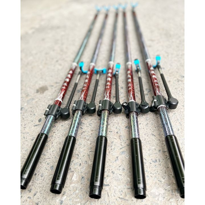 Chống cần câu đài , Cán Vợt Huyền Châu , chất liệu Carbon 6 lớp , sản xuất công nghệ 30T , độ cứng tương đương 15h