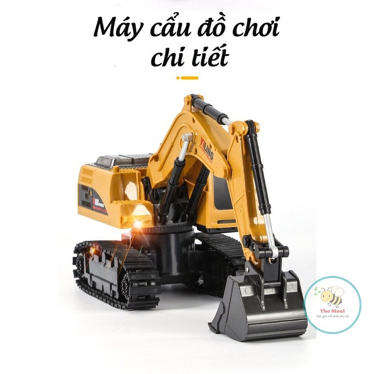 Xe cẩu múc điều khiển từ xa Gầu SẮT pin SẠC, Đồ Chơi Xe Cẩu , Máy Xúc bánh Xúc,đồ chơi thông minh cho bé