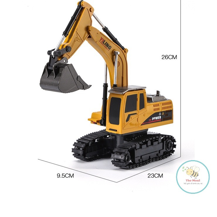 Xe cẩu múc điều khiển từ xa Gầu SẮT pin SẠC, Đồ Chơi Xe Cẩu , Máy Xúc bánh Xúc,đồ chơi thông minh cho bé