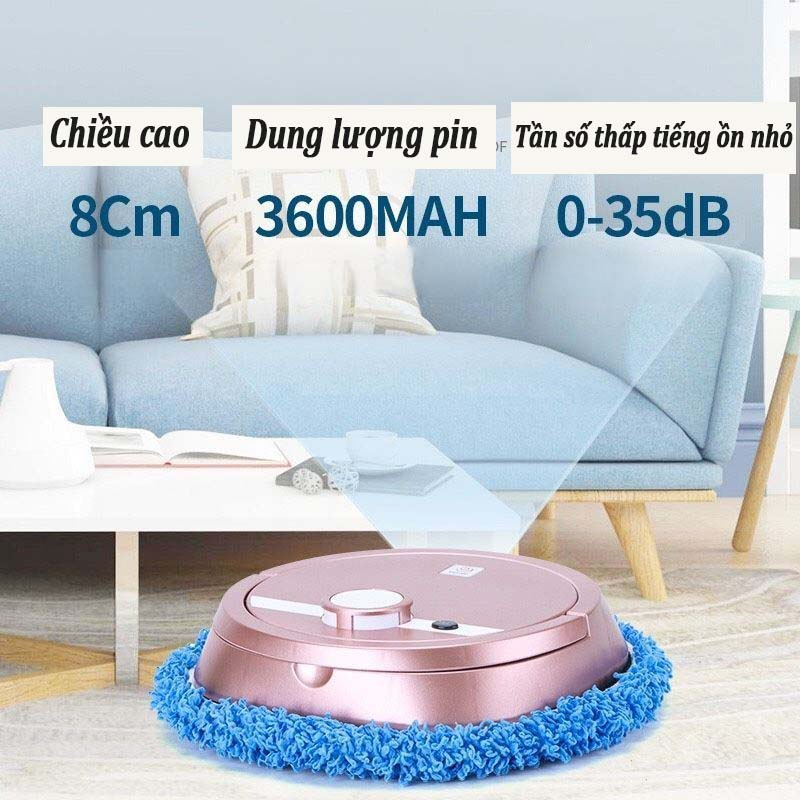 Robot lau nhà lau sàn 027 tự động kèm chậu giặt rẻ tự động lau khăn ướt khăn khô có điều khiển dễ dàng dọn vệ sinh | BigBuy360 - bigbuy360.vn