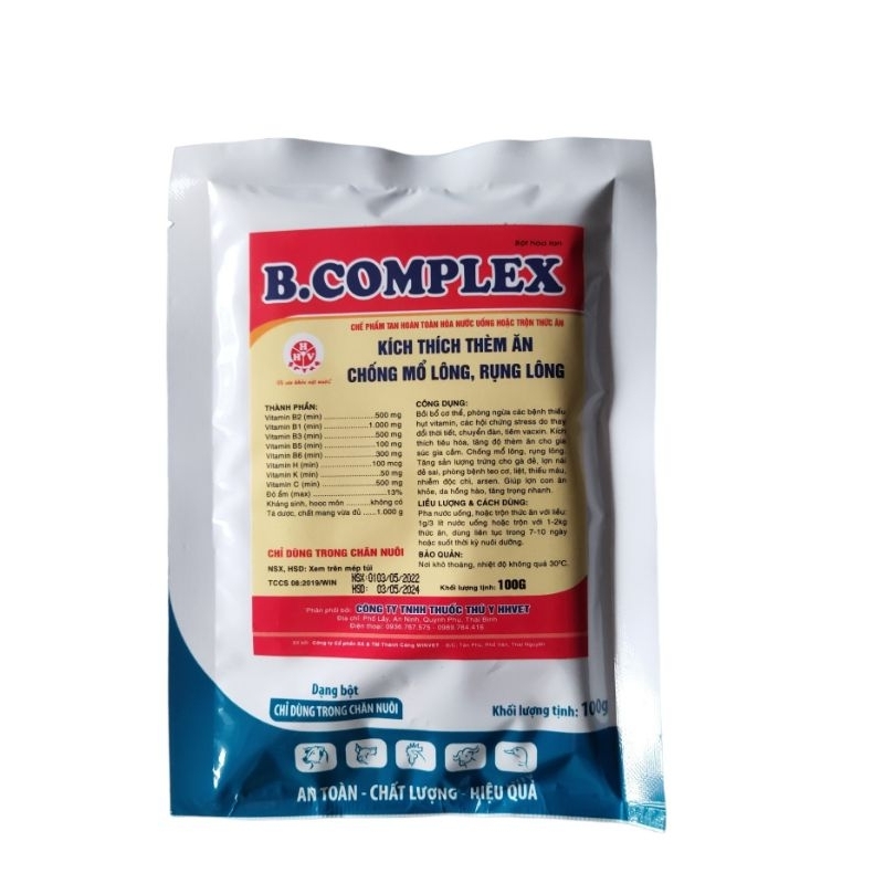 B-COMPLEX cho gà chọi gói 100g