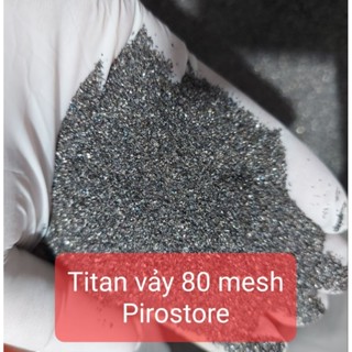 100 gam Bột kim loại Titan (Ti) vảy, cỡ hạt 60 và 80 mesh