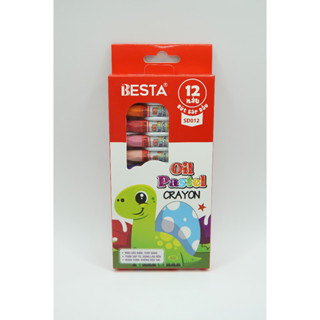  Màu Sáp Dầu Besta 12 Màu SD012 Giúp Trẻ Phát Triển Trí Sáng Tạo Cảm Hứng Trong Học Tập 