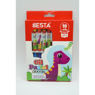  Màu Sáp Dầu Besta 18 Màu SD018 Giúp Trẻ Phát Triển Trí Sáng Tạo Cảm Hứng Trong Học Tập 