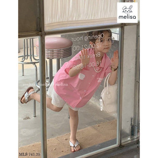 Set Melisa áo sơ mi hồng