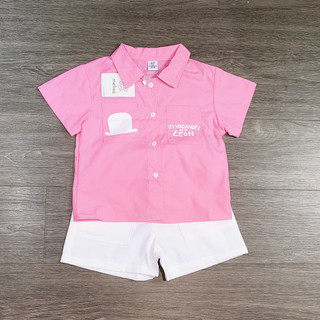 Set Melisa áo sơ mi hồng