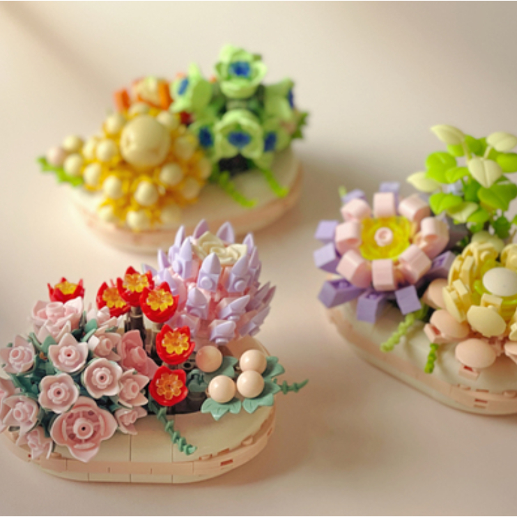 Mô Hình Lắp Ráp Chùm Hoa Mô Hình Lắp Ráp Mô Hình Trang Trí Mô Hình Decor Cao Cấp Mô Hình Quà Tặng