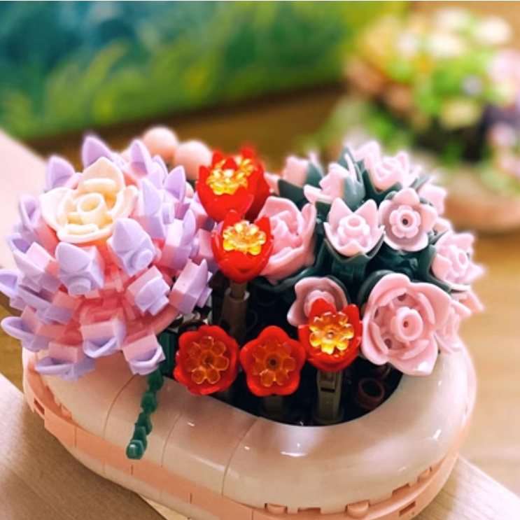 Mô Hình Lắp Ráp Chùm Hoa Mô Hình Lắp Ráp Mô Hình Trang Trí Mô Hình Decor Cao Cấp Mô Hình Quà Tặng