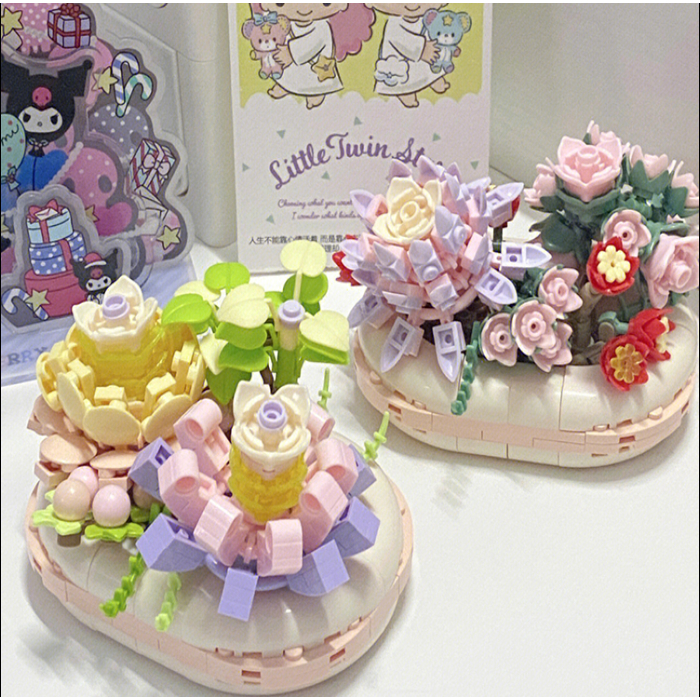 Mô Hình Lắp Ráp Chùm Hoa Mô Hình Lắp Ráp Mô Hình Trang Trí Mô Hình Decor Cao Cấp Mô Hình Quà Tặng
