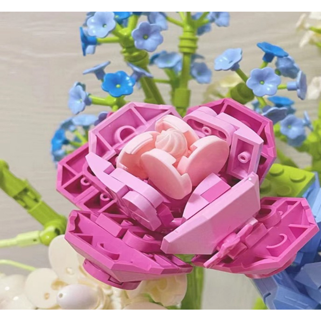 Đồ Chơi Mô Hình Lắp Ráp Nhánh Hoa,Mô Hình Lắp Ráp, Trang Trí, Decor Cao Cấp, Quà Tặng