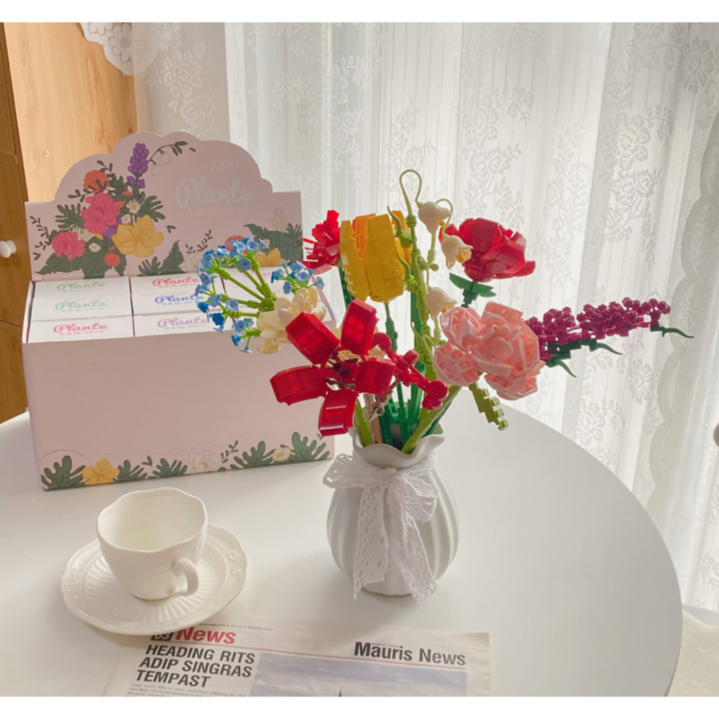Đồ Chơi Mô Hình Lắp Ráp Nhánh Hoa,Mô Hình Lắp Ráp, Trang Trí, Decor Cao Cấp, Quà Tặng