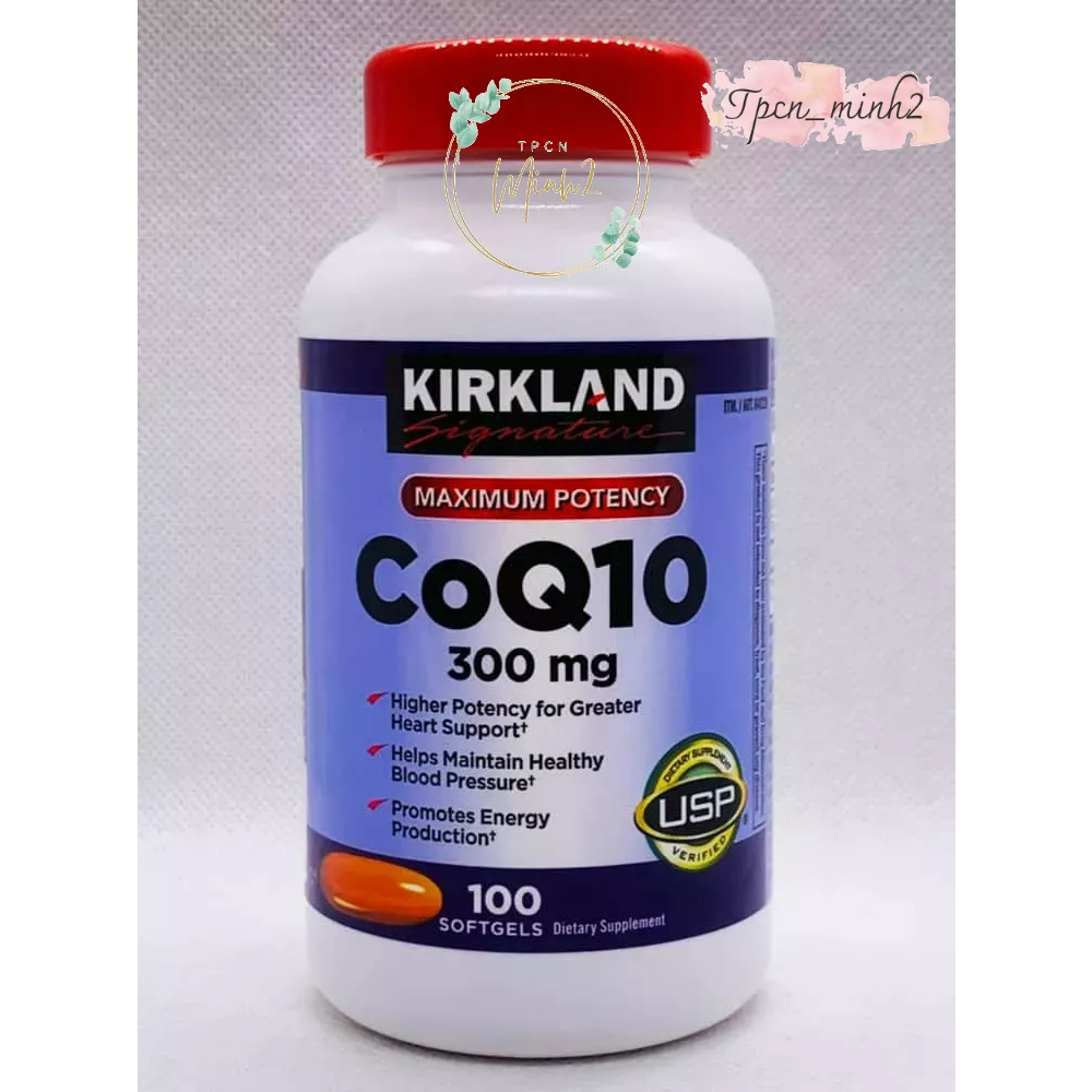 Viên uống hỗ trợ tim mạch CoQ10 300mg  Kirkland 100 viên