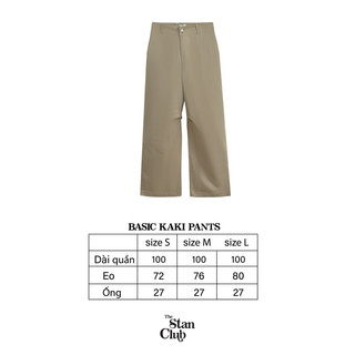 Quần kaki Be/Đen BASIC KAKI PANTS - THESTAN