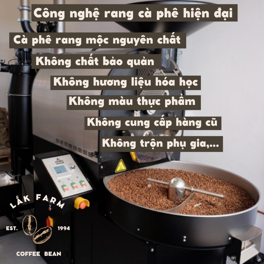 Cà phê Ngẫu Hứng Mix Arabica x Robusta x Culi Lắk Farm, nguyên chất rang mộc, vị cân bằng, thơm, đắng nhẹ, pha phin, máy