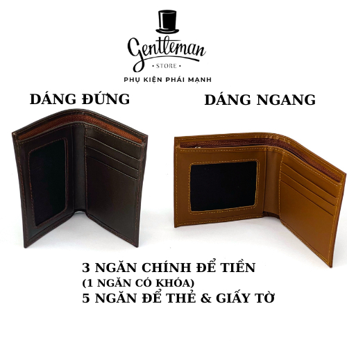 Ví nam da bò thật phong cách sang trọng bảo hành 12 tháng G02