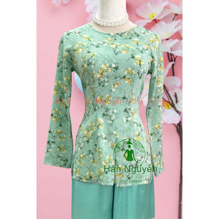 ÁO BÀ BA DÂY KÉO HOA GIÓ + QUẦN